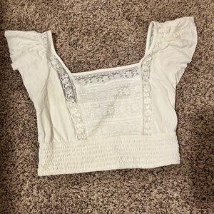 White Forever 21 crop top